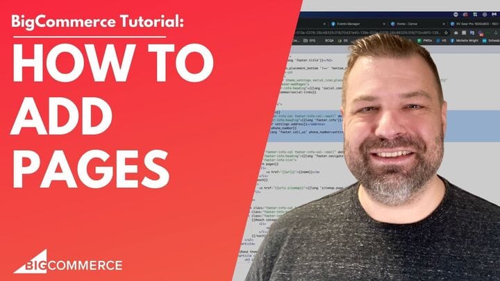 How do I add pages to my BigCommerce store?