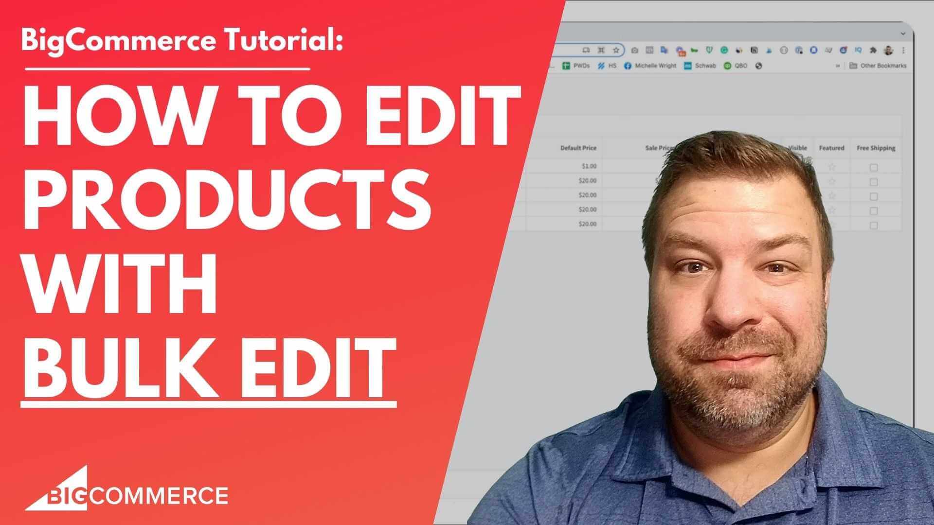 How to Bulk Edit Products by CSV on BigCommerce