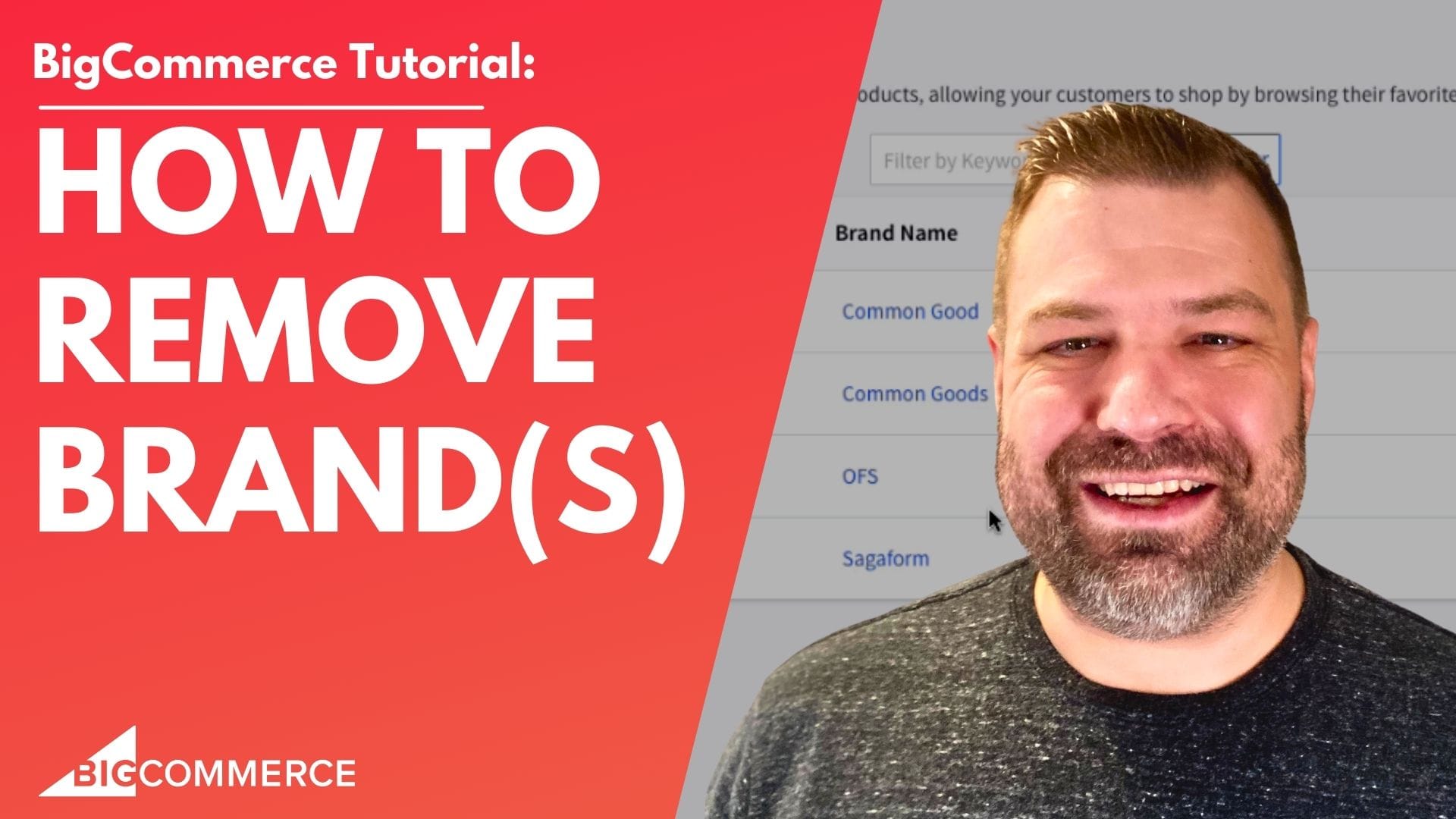 How to Remove Brands on BigCommerce