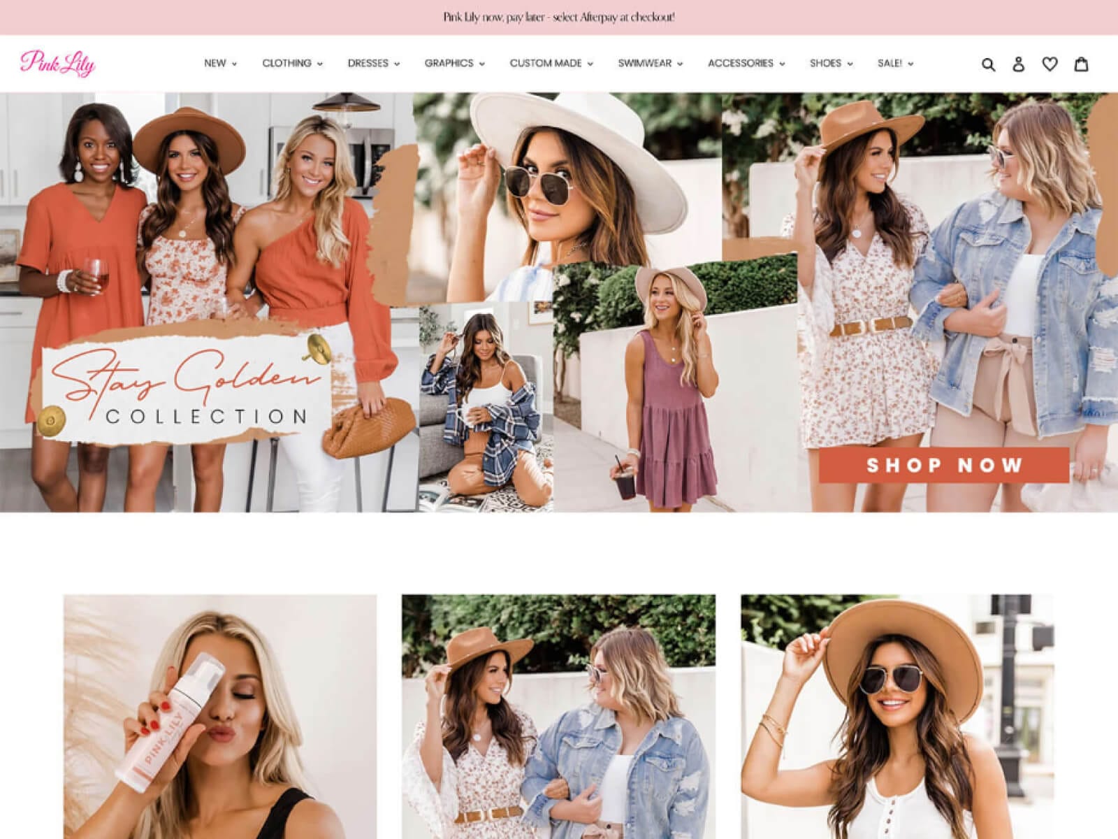 Pink Lily website screenshot