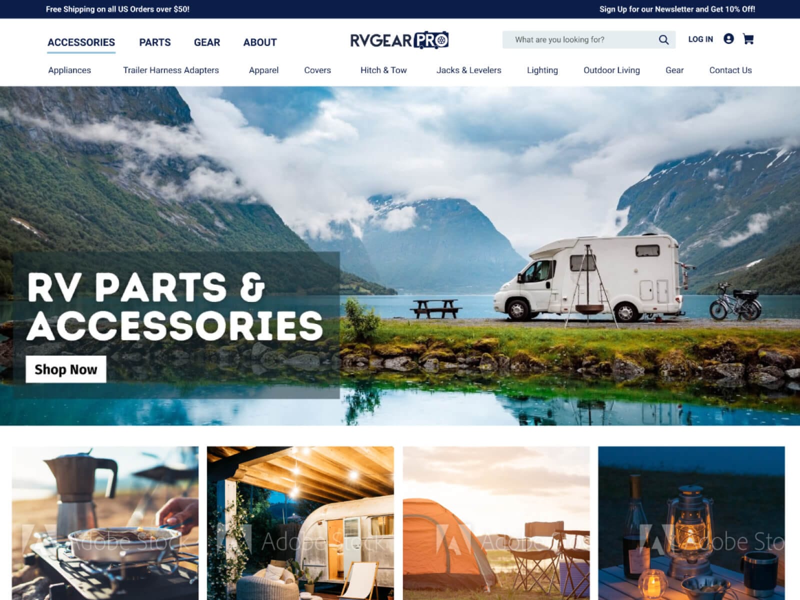 RVGearPro website screenshot