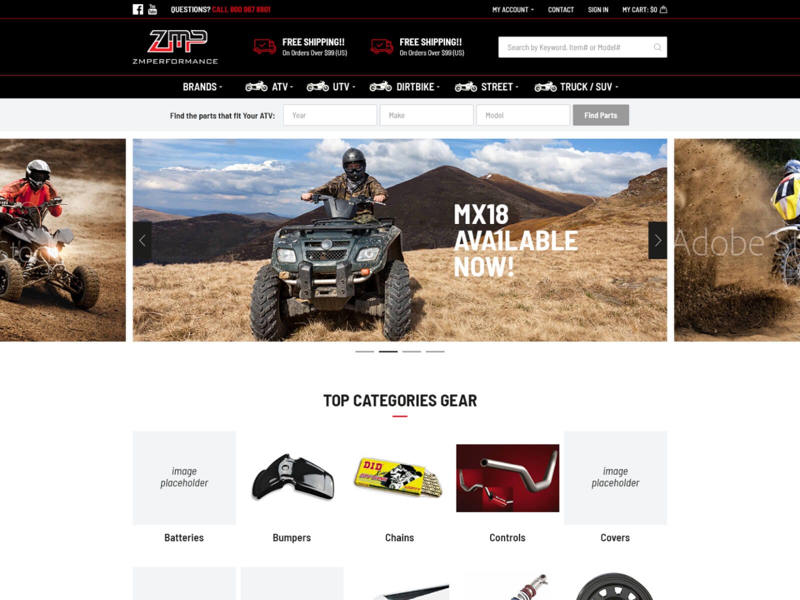 ZMPerformance website screenshot