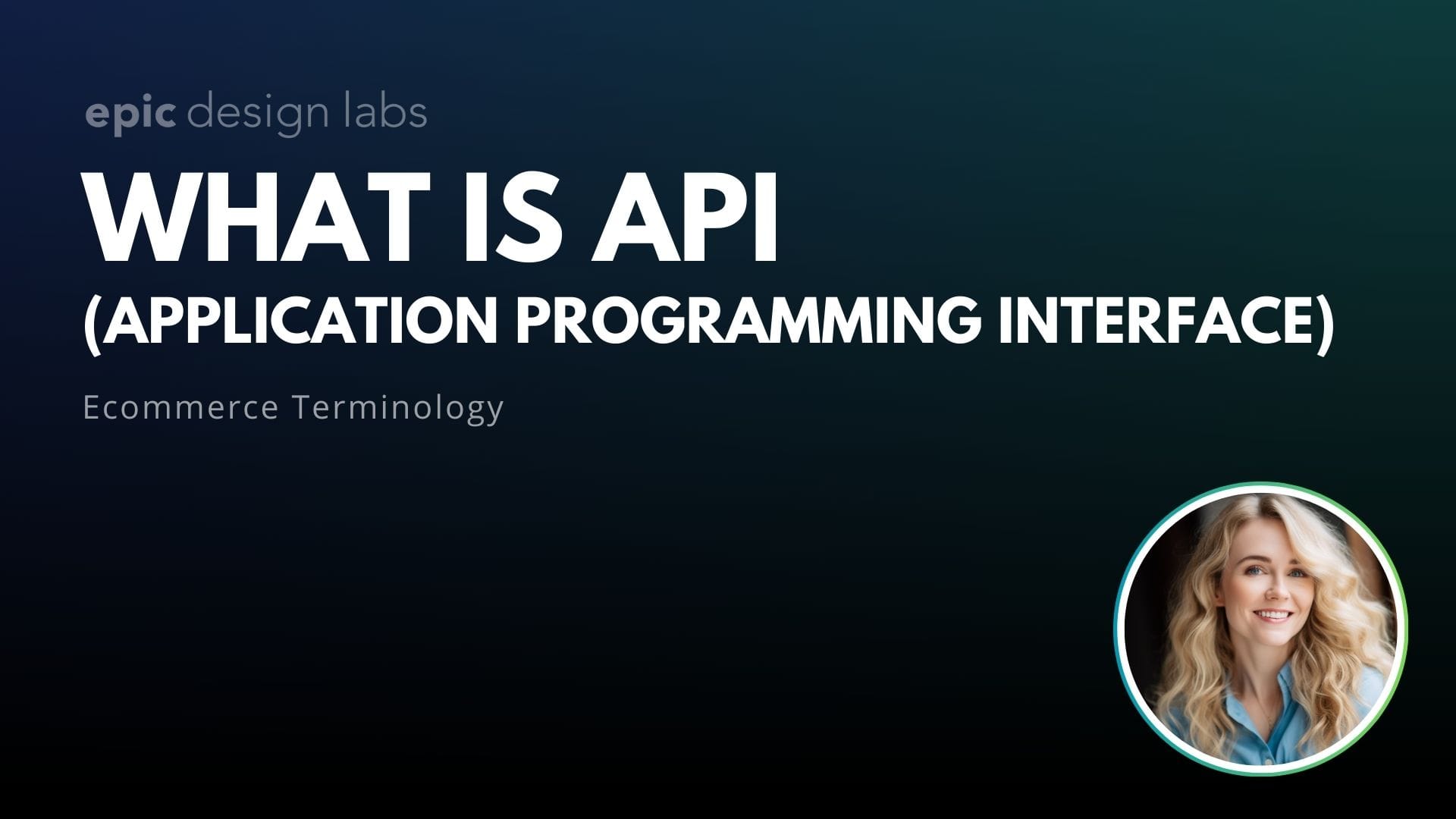 What is API in Ecommerce