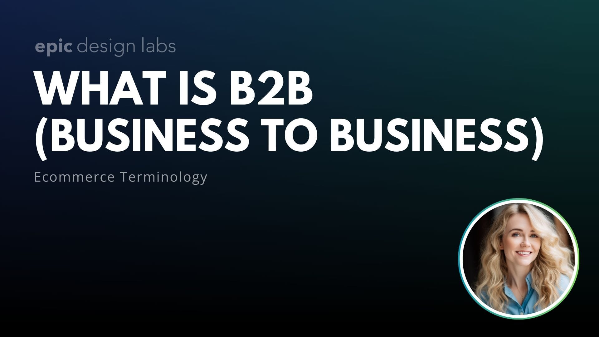 What is B2B in Ecommerce